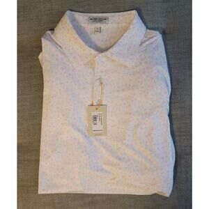 NWOT Peter Millar Crown Sport Utopia Burger Print Golf Polo Shirt Size Large